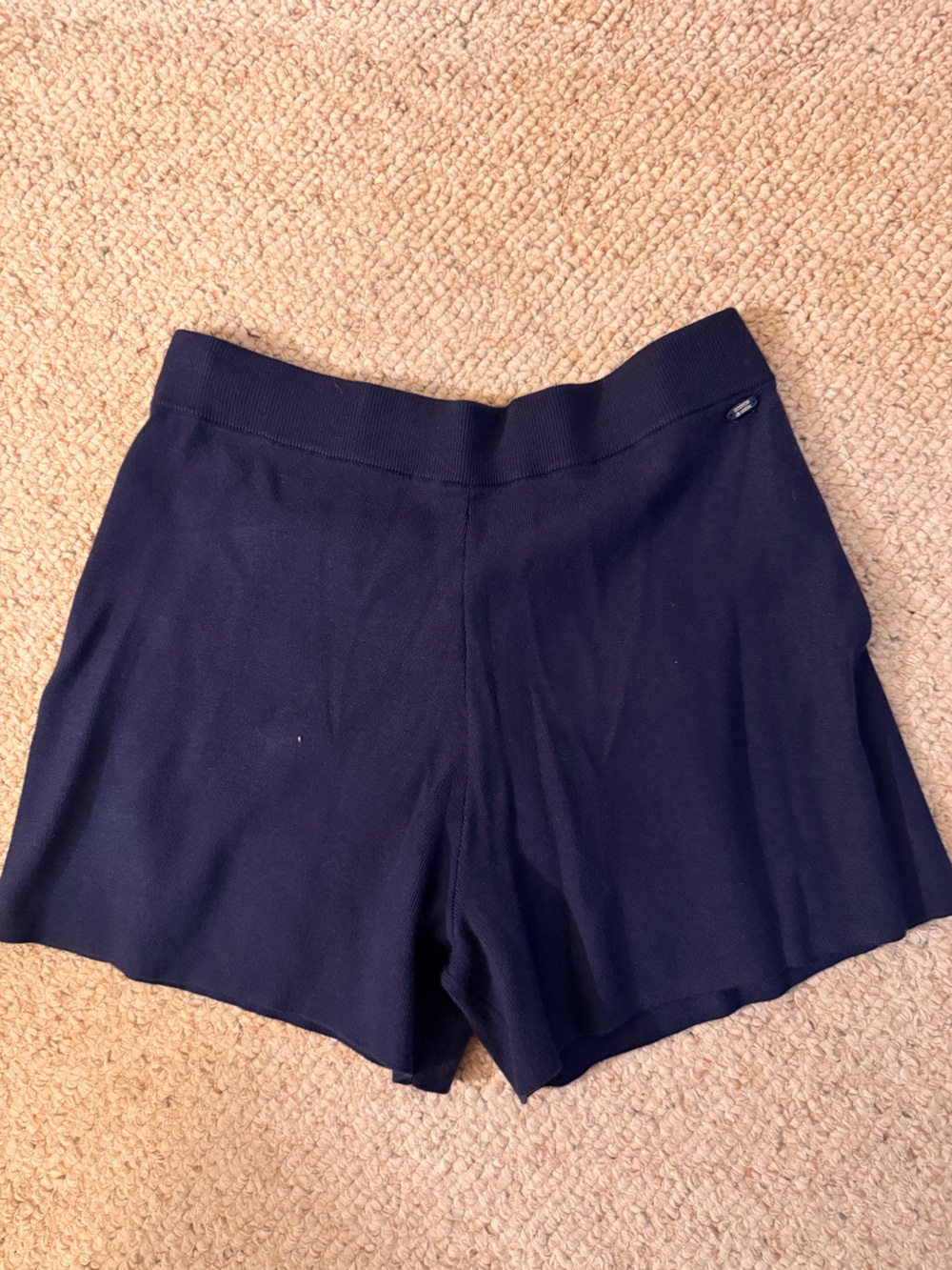 Scotch & Soda Navy High-Waist Knit Shorts